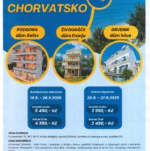 Chorvatsko – Podgora – dům Swiss, Živogošče – dům Franjo a Drvenik – dům Ivica v termínu 19.9. – 20.9.2025