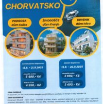 Chorvatsko – Podgora – dům Swiss, Živogošče – dům Franjo a Drvenik – dům Ivica v termínu 12.9. – 21.9.2025