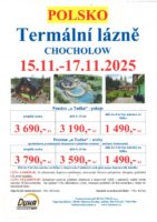 Polsko – Chocholow – Termální lázně v termínu 15.11. – 17.11.2025