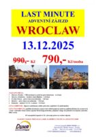 LAST MINUTE – Adventní WROCLAW  13.12.2025
