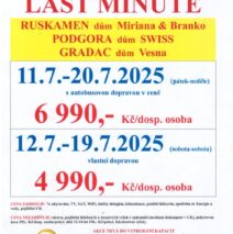 LAST MINUTE – CHORVATSKO – RUSKAMEN, PODGORA, ŽIVOGOŠČE, DRVENIK, GRADAC V TERMÍNU 11.7. – 20.7.2025