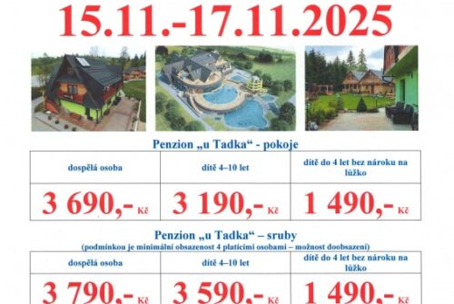 Polsko – Chocholow – Termální lázně v termínu 15.11. – 17.11.2025