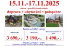 15.11. – 17.11.2025 Polsko – termální lázně Chocholow