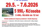 29.5. – 7.6.2026 Chorvatsko – Drvenik