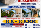 Chorvatsko – Ruskamen – červen 2026 – možnost volitelného počtu nocí (vlastní doprava)