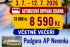 3.7. – 12.7.2026 Last minute Chorvatsko – Podgora – AP dům Nevenka (ubytování+doprava+večeře)