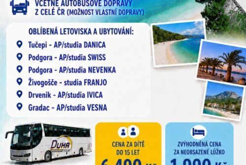 14.8. -23.8.2026 LAST MINUTE Chorvatsko