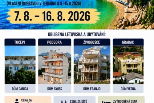 7.8. -16.8.2026 LAST MINUTE Chorvatsko