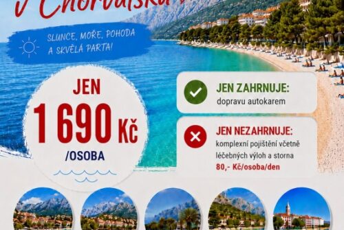Víkendové koupání v Chorvatsku – srpen