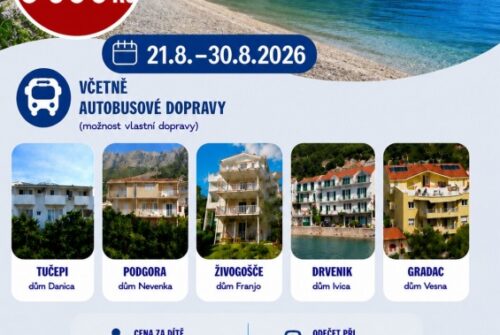 21.8. – 30.8.2026 LAST MINUTE Chorvatsko