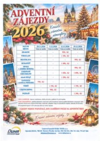 ADVENTNÍ ZÁJEZDY 2026